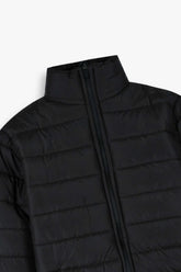 Kids Black Puffer Jacket | Lightweight Winter Outerwear | Warm & Stylish